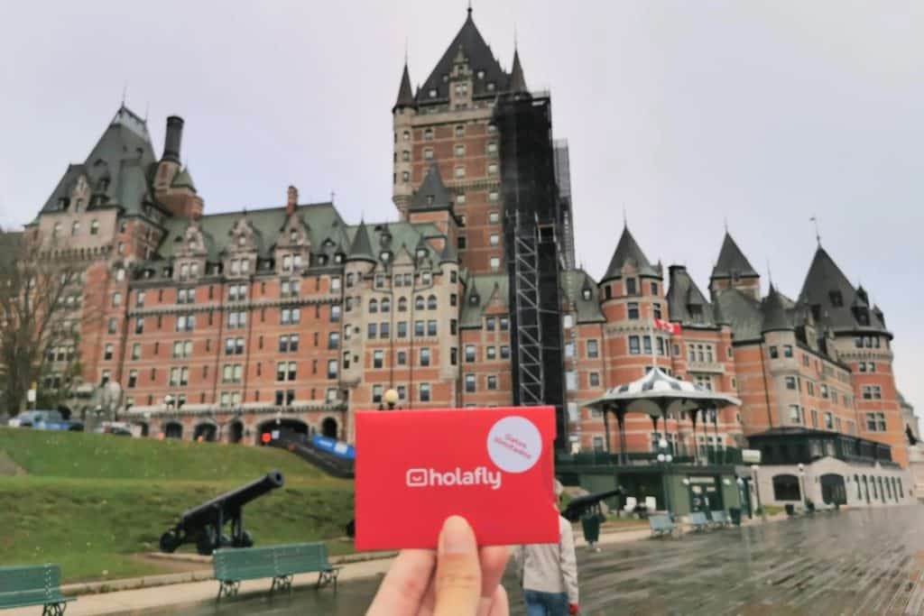 Château Frontenac, Quebec internet travel sim card