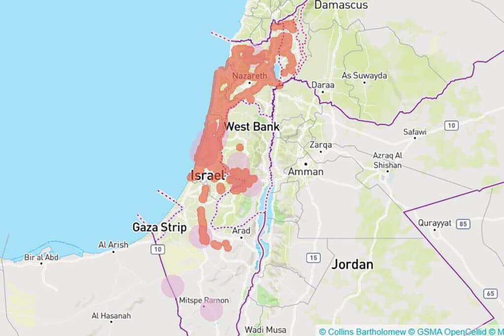 coverage map golan