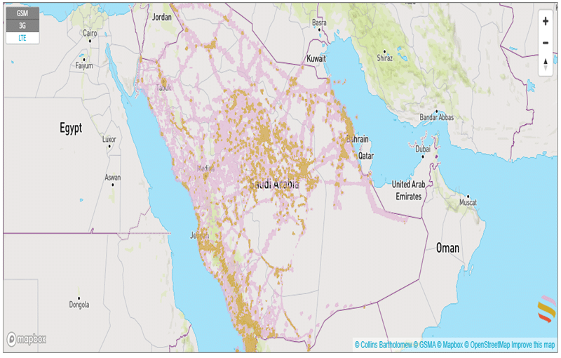 coverage map STC