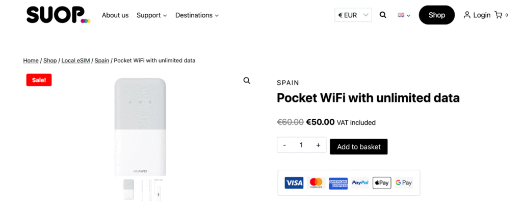 soup homepage, spain pocket wifi