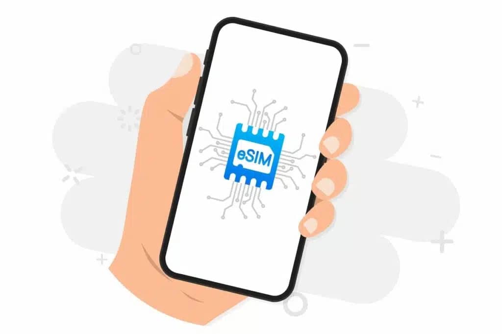 Representative image of eSIM.