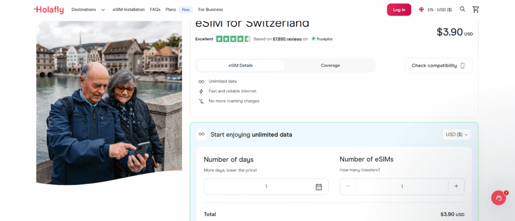 holafly esim, best esim for switzerland