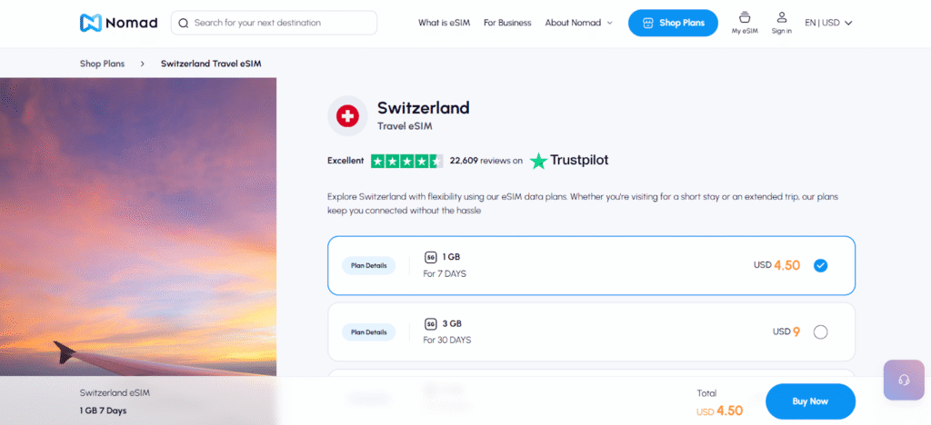 nomad switzerland esim