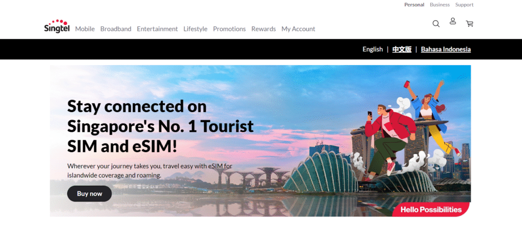 singtel sim card singapore