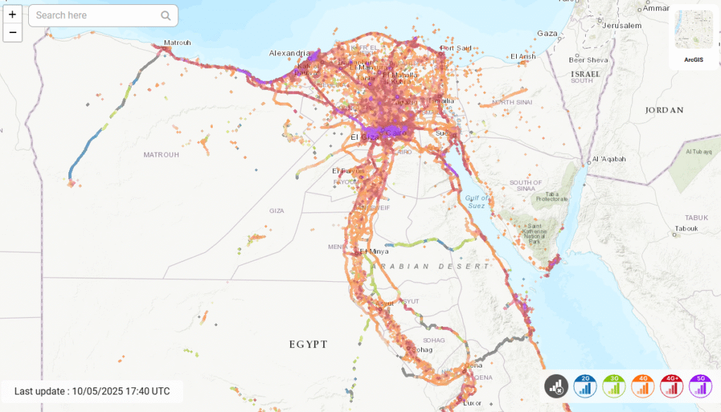 orange egypt coverage map