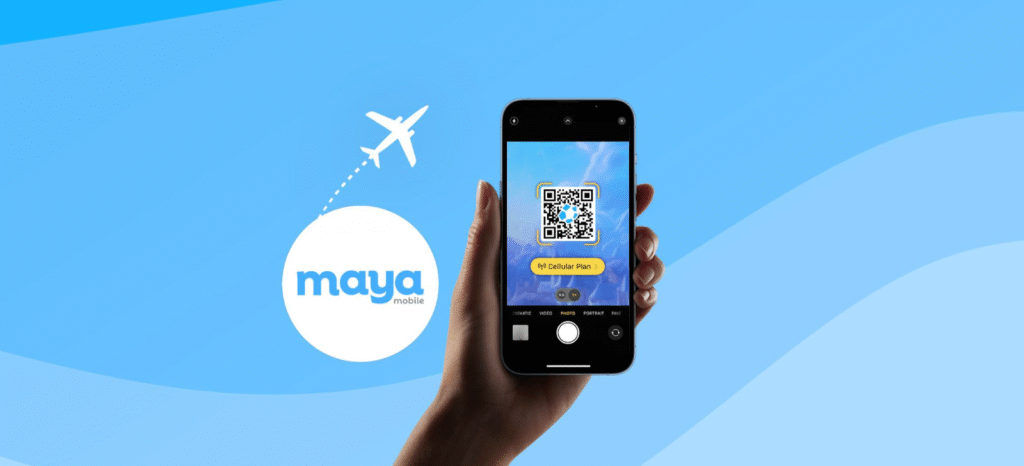 maya mobile esim homepage