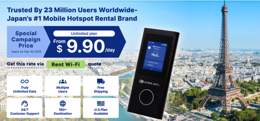 global wifi, pocket wifi europe provider