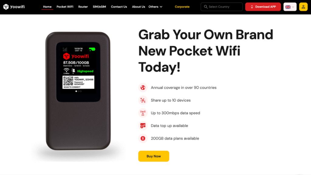 yoowifi provider of pocket wifi for china homepage