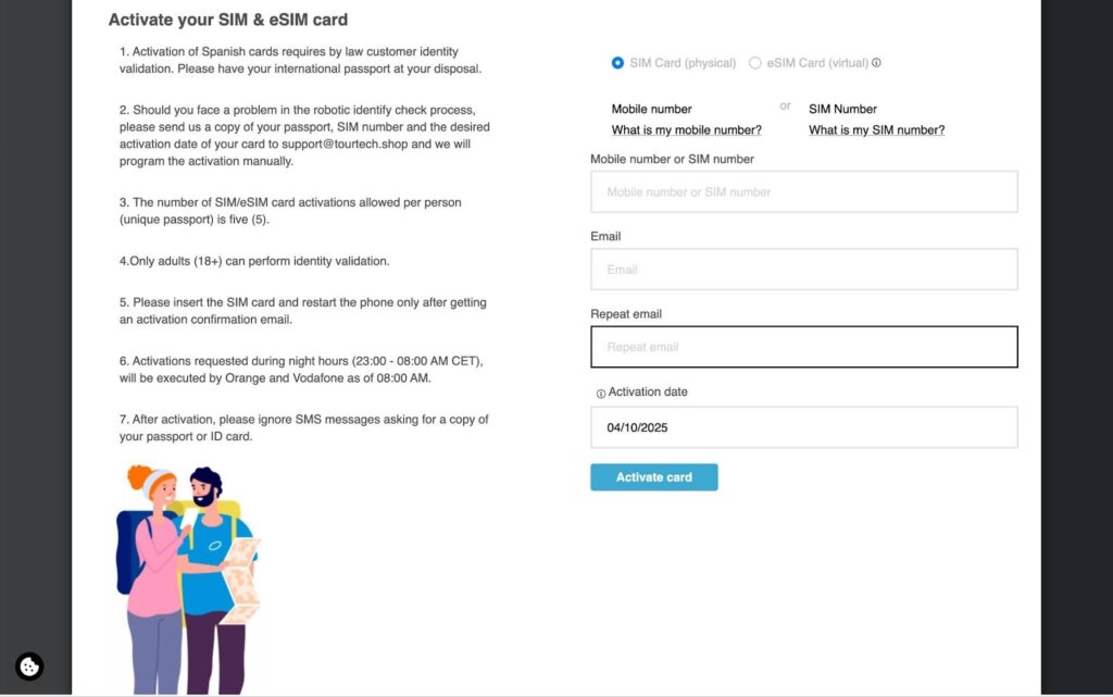 tour tech, sim card dominican republic
