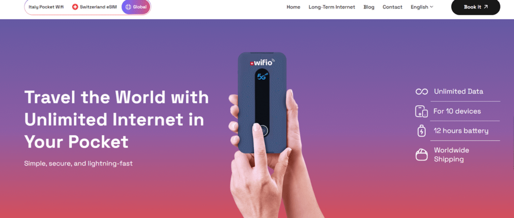 wifio: pocket wifi italy provider