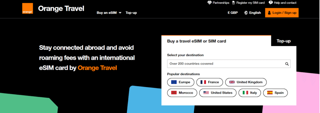 esim for niger with orange travel