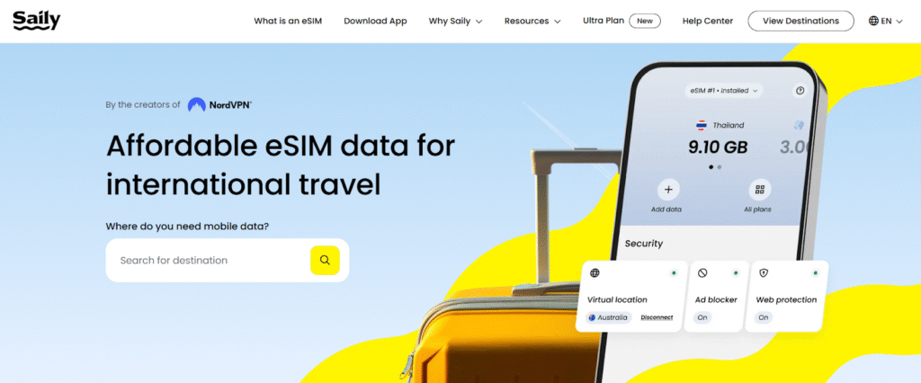 esim seychelle provider: Saily