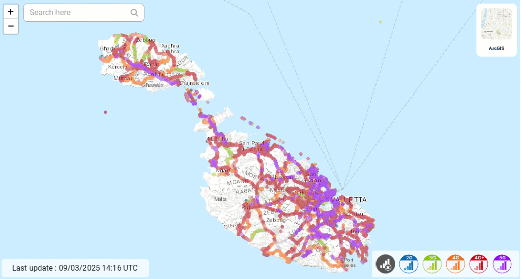 go mobile sim card coverage in malta