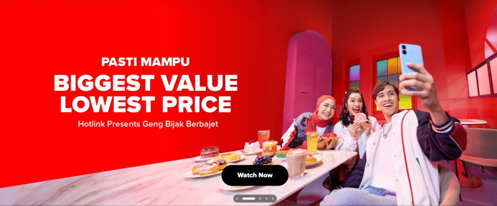 Malaysia sim card provider homepage: maxis