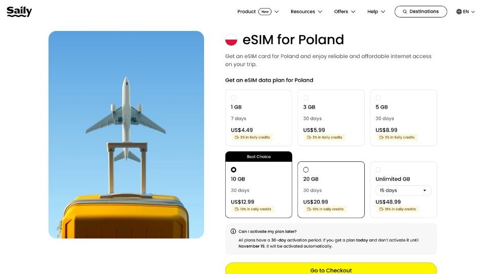 saily esim for poland