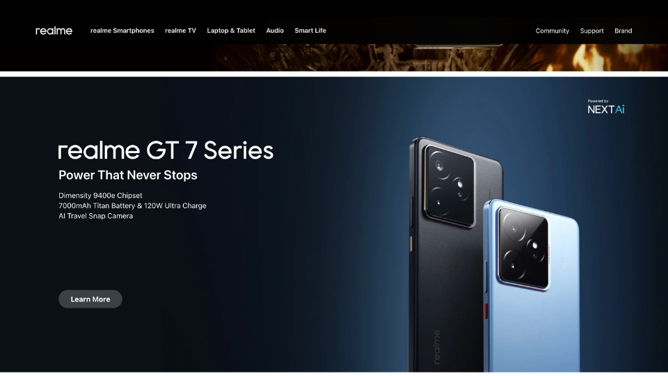 realme esim homepage