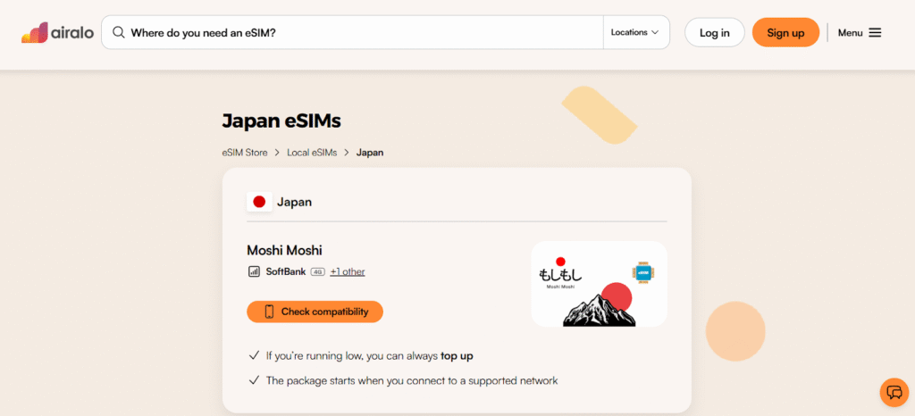 airalo esim for akihabara